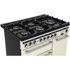 Rangemaster EDL90DFFSL/C 90cm Dual Fuel Range Cooker Encore Deluxe Slate / Chrome, A Rated