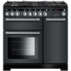 Rangemaster EDL90DFFSL/C 90cm Dual Fuel Range Cooker Encore Deluxe Slate / Chrome, A Rated