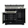 Rangemaster EDL90DFFIV/C 90cm Dual Fuel Range Cooker Encore Deluxe Ivory / Chrome, A Rated