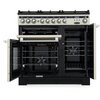 Rangemaster EDL90DFFSS/C 90cm Dual Fuel Range Cooker Encore Deluxe Stainless Steel / Chrome, A Rated