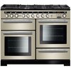 Rangemaster EDL110DFFIV/C 110cm Dual Fuel Range Cooker Encore Deluxe Ivory / Chrome, A Rated