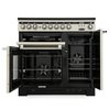Rangemaster EDL90EIIV/C 90cm Induction Range Cooker Encore Deluxe Ivory / Chrome, A Rated