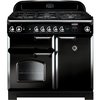 Rangemaster CLA100NGFBL/C 100cm Gas Range Cooker Classic Black / Chrome, A+ Rated