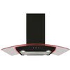 CDA EKPK90BL 90cm Chimney Cooker Hood, Black, D Rated