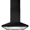 CDA ECH63BL 60cm Chimney Cooker Hood, Black, C Rated
