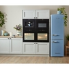 CDA Florence Sea Holly Retro Frost Free Fridge Freezer, 60/40, Blue, D Rated