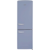 CDA Florence Sea Holly Retro Frost Free Fridge Freezer, 60/40, Blue, D Rated