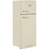 CDA Betty Barley Retro Static Fridge Freezer, 80/20, Cream, D Rated