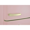 CDA Betty Tea Rose Retro Static Fridge Freezer, 80/20, Pink, D Rated