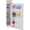 CDA Betty Tea Rose Retro Static Fridge Freezer, 80/20, Pink, D Rated