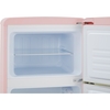 CDA Betty Tea Rose Retro Static Fridge Freezer, 80/20, Pink, D Rated