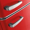 Amica FKR29653R Retro Static Fridge Freezer, 60/40, Red, E Rated