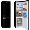 Amica FKR29653B Retro Static Fridge Freezer, 60/40, Black, E Rated