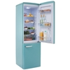 Amica FKR29653DEB Retro Static Fridge Freezer, 60/40, Blue, E Rated