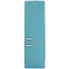 Amica FKR29653DEB Retro Static Fridge Freezer, 60/40, Blue, E Rated