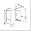 Amica BK3163/2 Static Integrated Fridge Freezer, Sliding Hinge, 70/30, E Rated