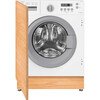 CDA CI327/1 Integrated Washing Machine, 7kg, 1400 Spin, White, B Rated