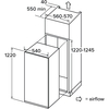 CDA FW522/3 Built-In Larder Fridge, Fixed Hinge, E Rated