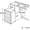 CDA FW284/2 Static Built-Under Freezer, Fixed Hinge, E Rated