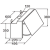 CDA EIN60FSI Integrated Cooker Hood, Silver, B Rated
