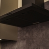 CDA SCCH60BL 60cm Chimney Cooker Hood, Black, A Rated