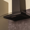 CDA SCCV60BL 60cm Chimney Cooker Hood, Black, A Rated