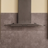 CDA SCCV60BL 60cm Chimney Cooker Hood, Black, A Rated