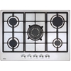 Amica AGH7100SS/0 68cm 5 Burner Gas Hob, Stainless Steel