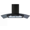 CDA ECP92BL 90cm Chimney Cooker Hood, Black, D Rated