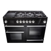 Rangemaster NEX110SODFFSS/C 110cm Dual Fuel Range Cooker Nexus Steam Stainless Steel / Chrome, A Rated