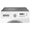 CDA CI981 Integrated Washer Dryer, 8kg/6kg, 1400 Spin, White, B Rated