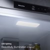 Miele KDN 7713 E No Frost Integrated Fridge Freezer, Sliding Hinge, 70/30, E Rated