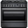Rangemaster PROP90FXDFFSL/C 90cm Dual Fuel Range Cooker Professional Plus FX Slate / Chrome, A Rated