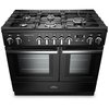 Rangemaster PROPL100FXDFFSS/C 100cm Dual Fuel Range Cooker Professional Plus FX Stainless Steel / Chrome, A Rated