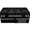 Rangemaster NEX110DFFCB/C 110cm Dual Fuel Range Cooker Nexus Charcoal Black / Chrome, A Rated