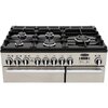 Rangemaster PDL90DFFCB/C 90cm Dual Fuel Range Cooker Professional Deluxe Charcoal Black / Chrome, A Rated