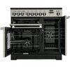 Rangemaster PDL90EICB/C 90cm Induction Range Cooker Professional Deluxe Charcoal Black / Chrome, A Rated