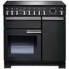 Rangemaster PDL90EICB/C 90cm Induction Range Cooker Professional Deluxe Charcoal Black / Chrome, A Rated