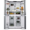 Miele KFFD 6741 EDT/CS American Fridge Freezer, Stainless Steel, D Rated,  Non-Plumbed