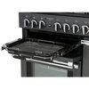Rangemaster PDL100DFFCB/C 100cm Dual Fuel Range Cooker Professional Deluxe Charcoal Black / Chrome, A Rated