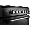 Rangemaster CLA60DFFBL/C Dual Fuel Cooker with Double Oven Classic Black / Chrome, A Rated