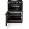 Rangemaster CLA60ECBL/C Ceramic Electric Cooker with Double Oven Classic Black / Chrome, A Rated