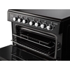 Rangemaster CLA60ECBL/C Ceramic Electric Cooker with Double Oven Classic Black / Chrome, A Rated