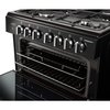 Rangemaster PROPL60DFFBL/C Dual Fuel Cooker with Double Oven Professional Plus Black / Chrome, A Rated