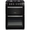 Rangemaster PROPL60DFFBL/C Dual Fuel Cooker with Double Oven Professional Plus Black / Chrome, A Rated