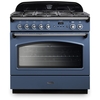 Rangemaster CLAS90FXDFFSB/C 90cm Dual Fuel Range Cooker Classic FX Stone Blue / Chrome, A Rated