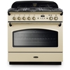 Rangemaster CLAS90FXDFFCR/B 90cm Dual Fuel Range Cooker Classic FX Cream / Brass, A Rated