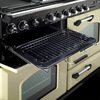 Rangemaster CDL110DFFCB/C 110cm Dual Fuel Range Cooker Classic Deluxe Charcoal Black / Chrome, A Rated