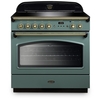 Rangemaster Classic FX CLAS90FXEIMG/B 90cm Induction Range Cooker 90 Mineral Green / Brass, A Rated