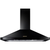 Rangemaster RHDC110BL/B 110cm Chimney Cooker Hood Black / Brass, B Rated